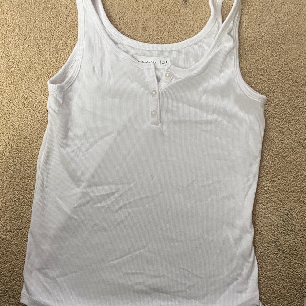 Abercrombie Kids 15/16 Like new White Sleeveless Top